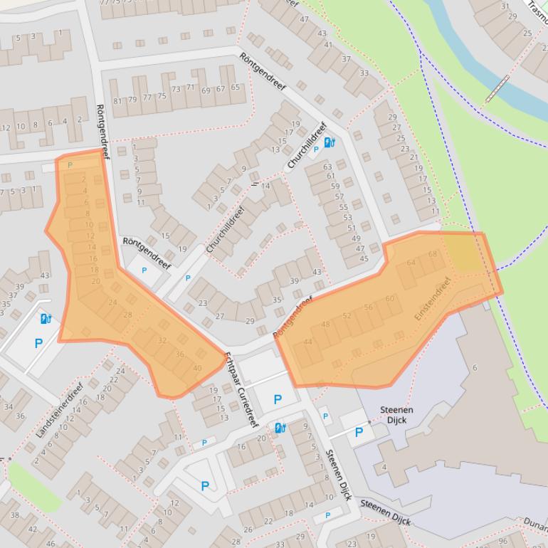 Kaart van postcodegebied 3146BN.