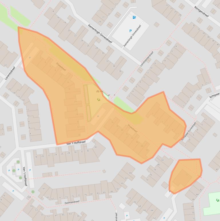 Kaart van postcodegebied 3146BP.