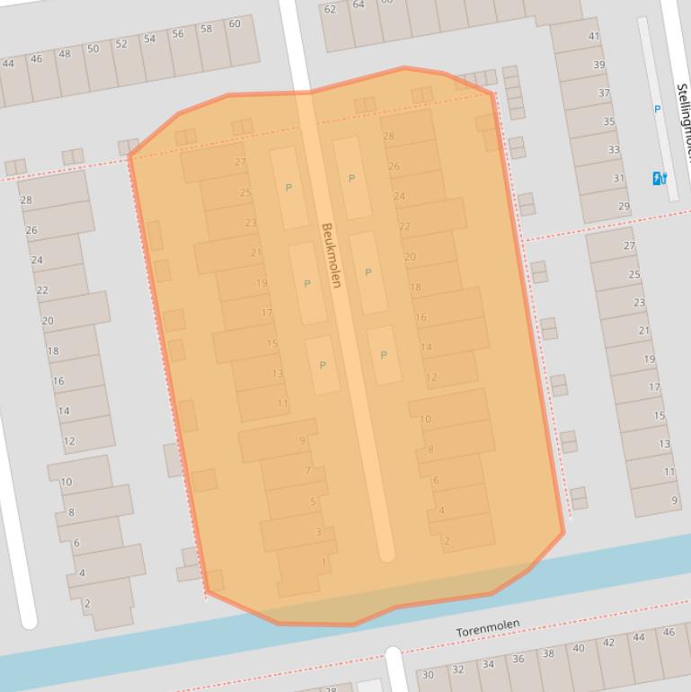 Kaart van postcodegebied 3146CE.