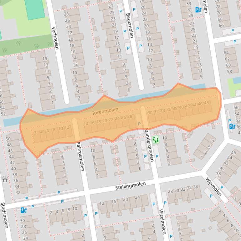 Kaart van postcodegebied 3146CK.