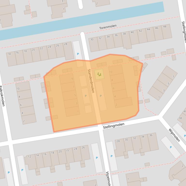 Kaart van postcodegebied 3146CM.