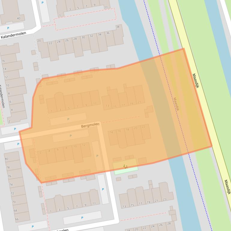 Kaart van postcodegebied 3146CN.