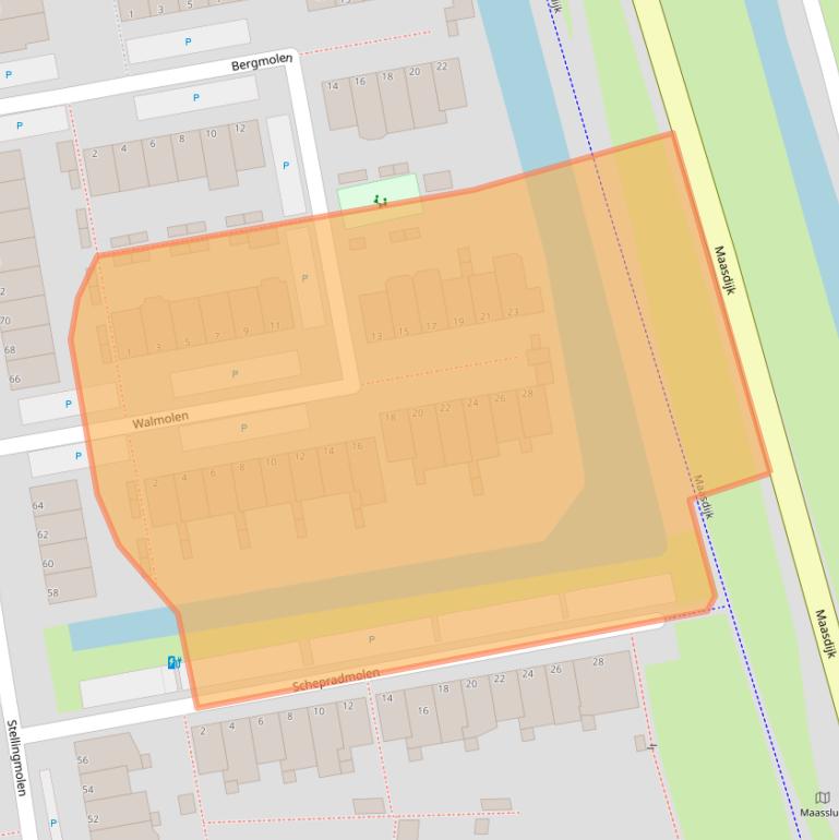 Kaart van postcodegebied 3146CR.