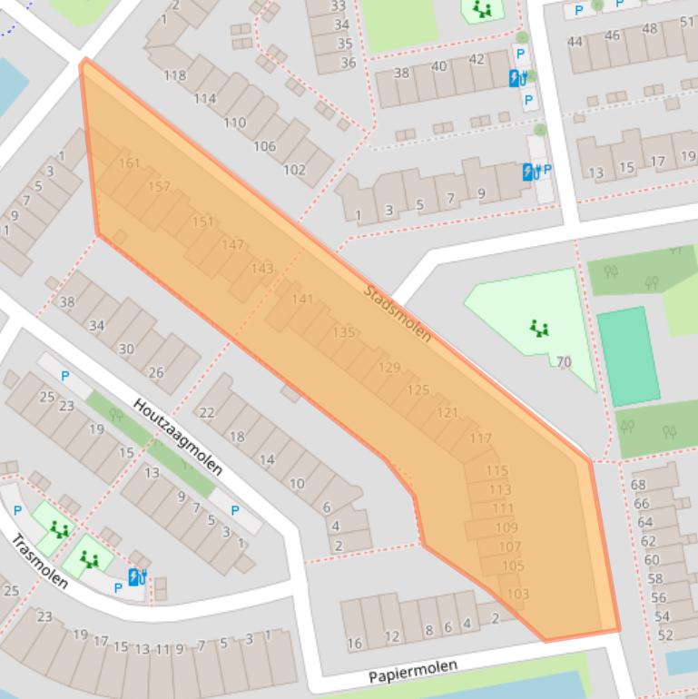 Kaart van postcodegebied 3146CV.
