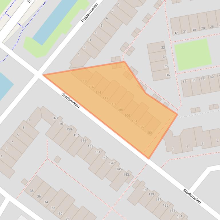 Kaart van postcodegebied 3146CW.