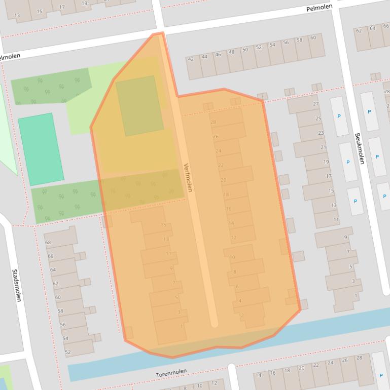 Kaart van postcodegebied 3146CX.