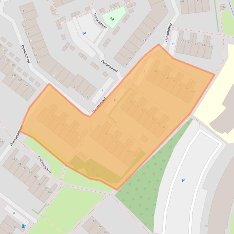 Kaart van postcodegebied 3146VC.