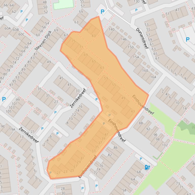 Kaart van postcodegebied 3146VH.