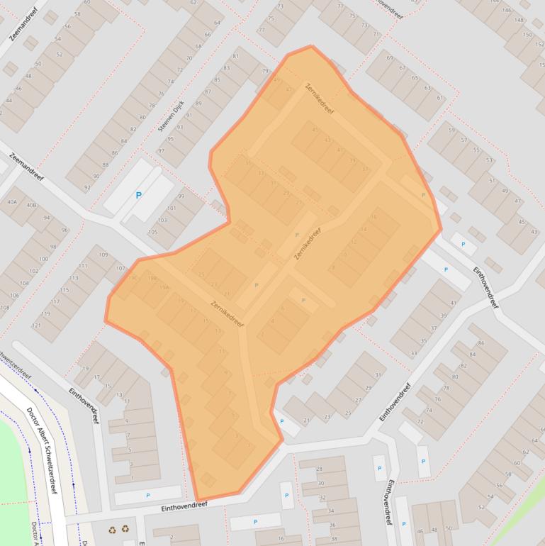 Kaart van postcodegebied 3146VL.