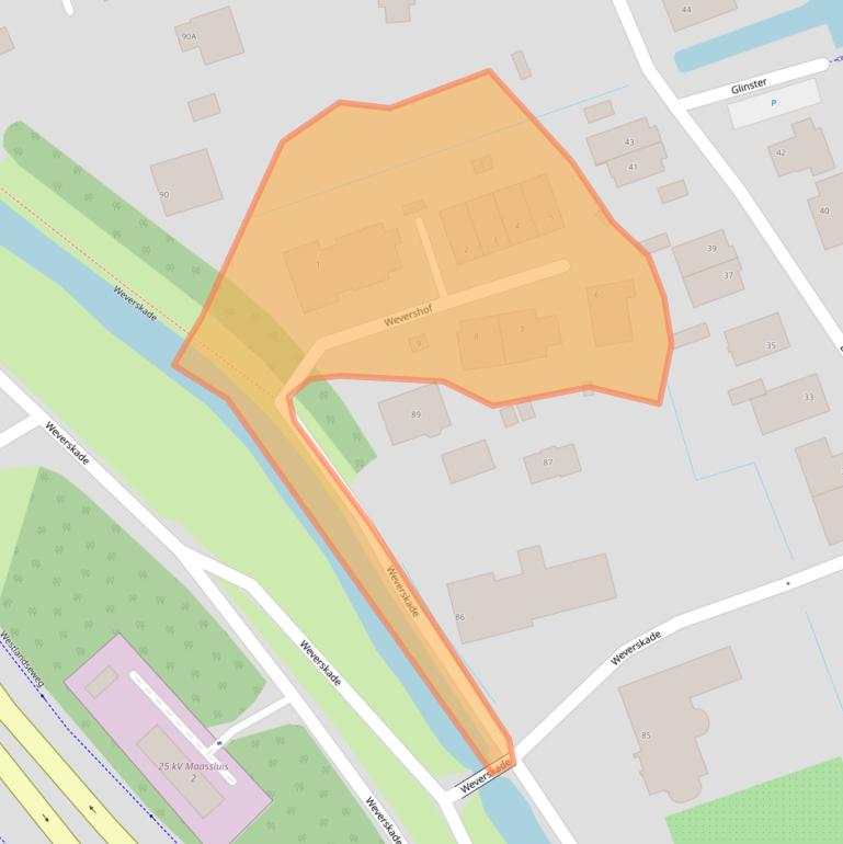 Kaart van postcodegebied 3147PC.