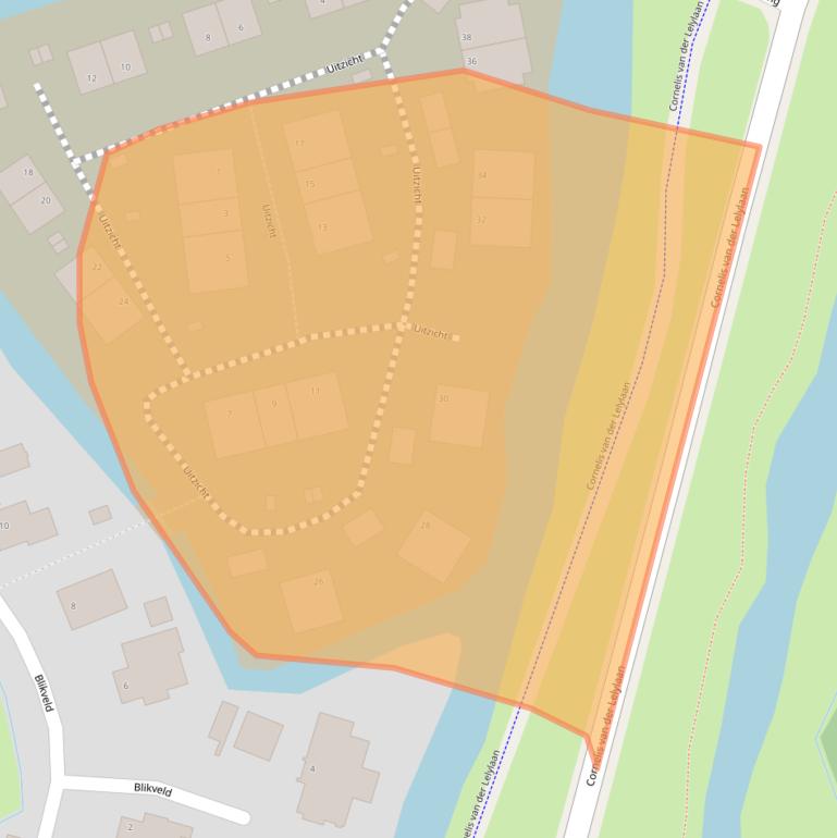 Kaart van postcodegebied 3147PK.