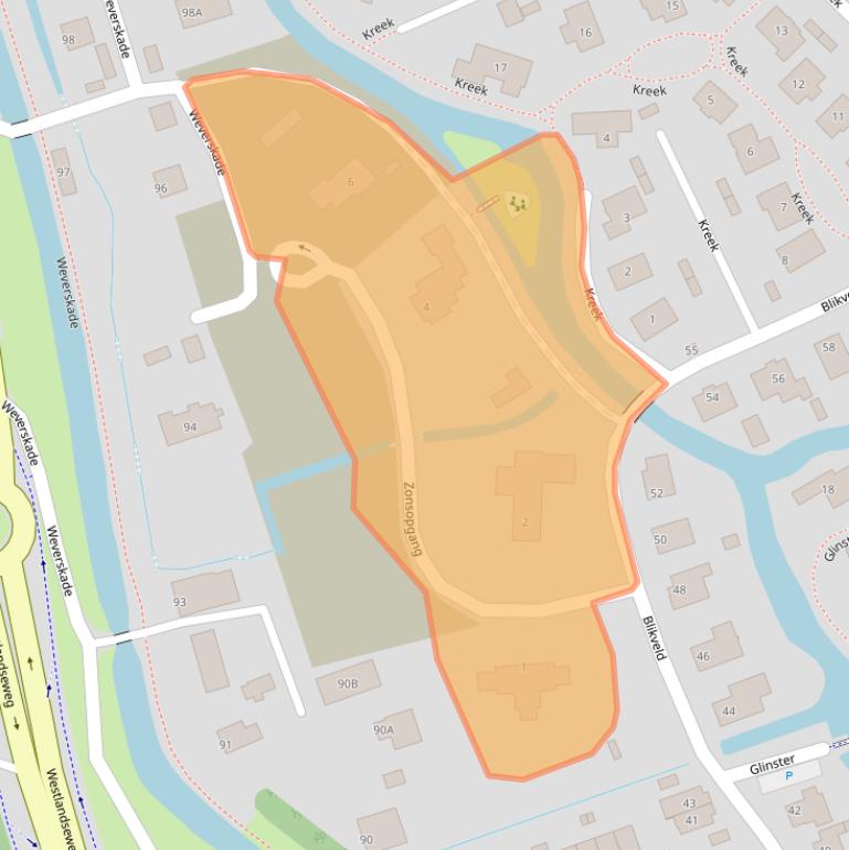 Kaart van postcodegebied 3147PN.