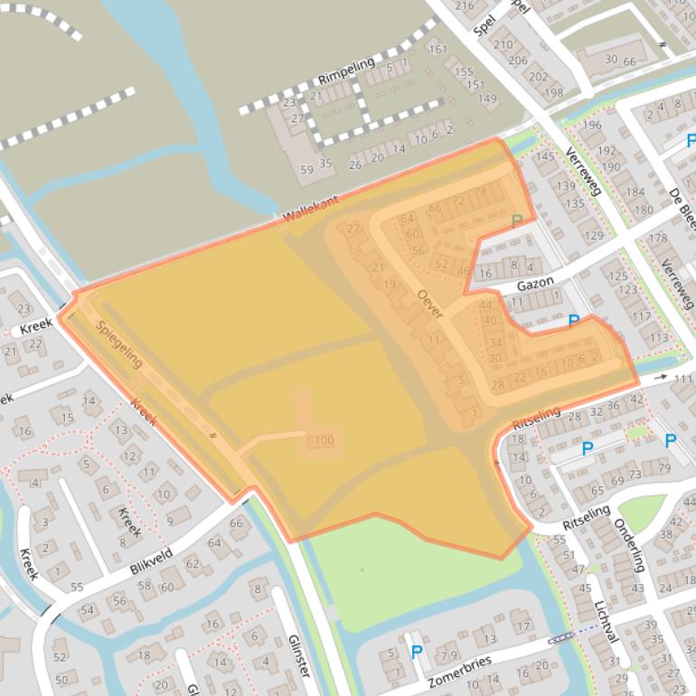 Kaart van postcodegebied 3147PP.