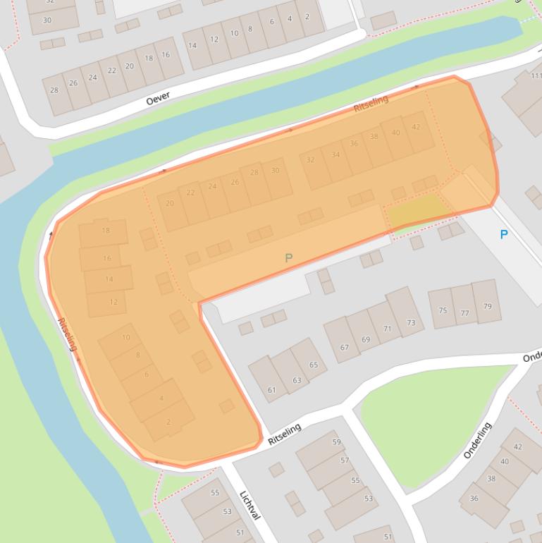 Kaart van postcodegebied 3147PS.