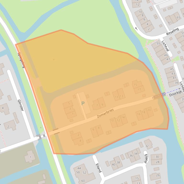 Kaart van postcodegebied 3147PV.