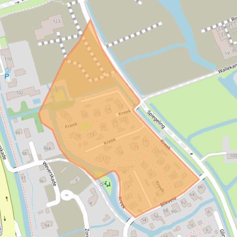 Kaart van postcodegebied 3147PW.