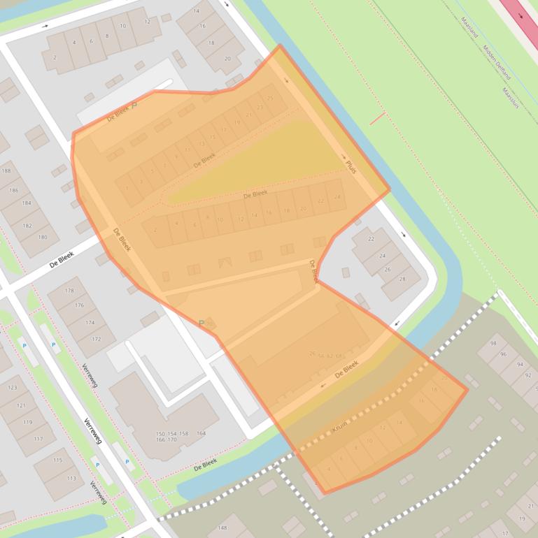 Kaart van postcodegebied 3147PX.