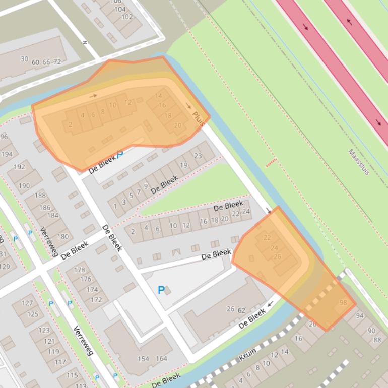 Kaart van postcodegebied 3147PZ.