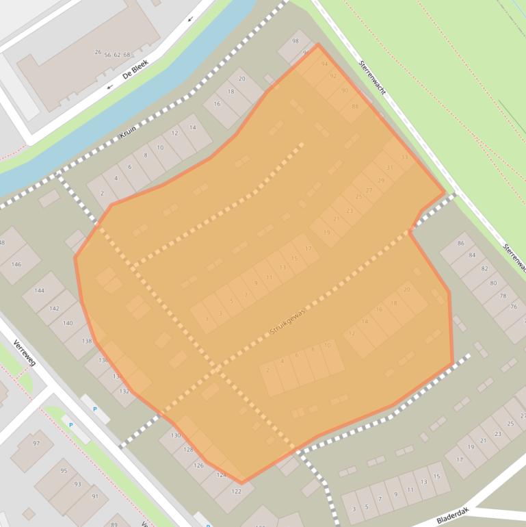 Kaart van postcodegebied 3147ZX.