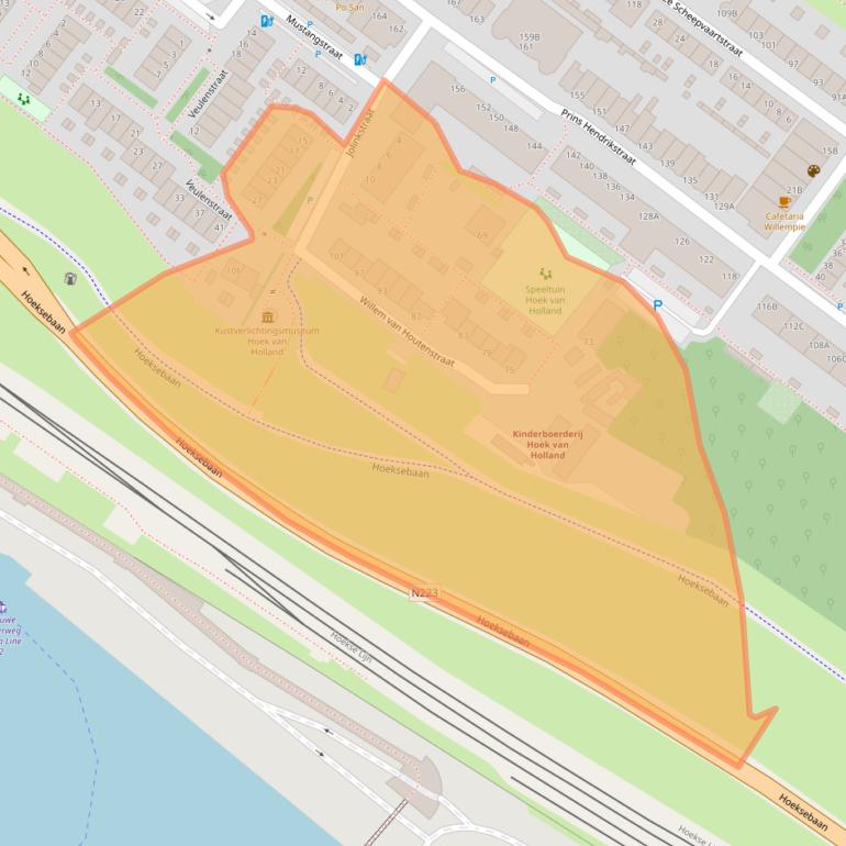 Kaart van postcodegebied 3151AC.