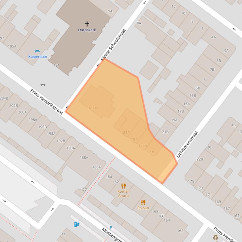 Kaart van postcodegebied 3151AG.