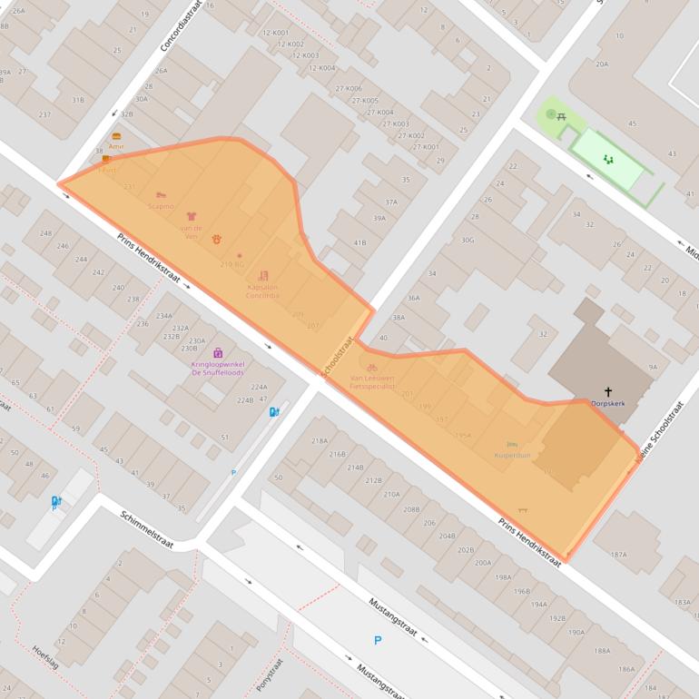 Kaart van postcodegebied 3151AH.
