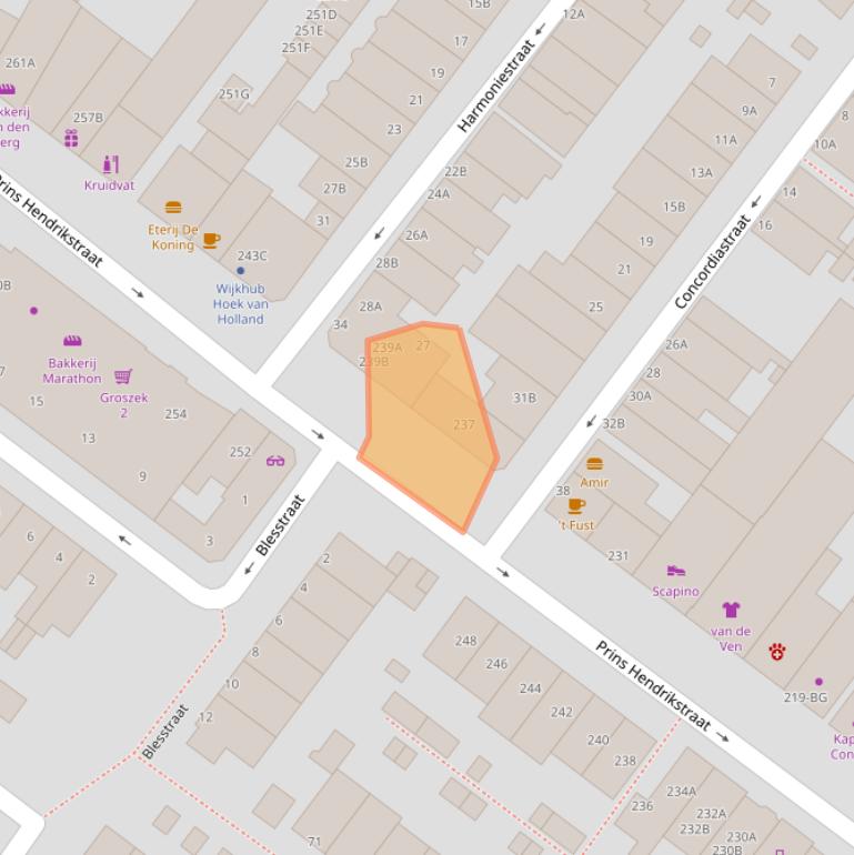 Kaart van postcodegebied 3151AJ.