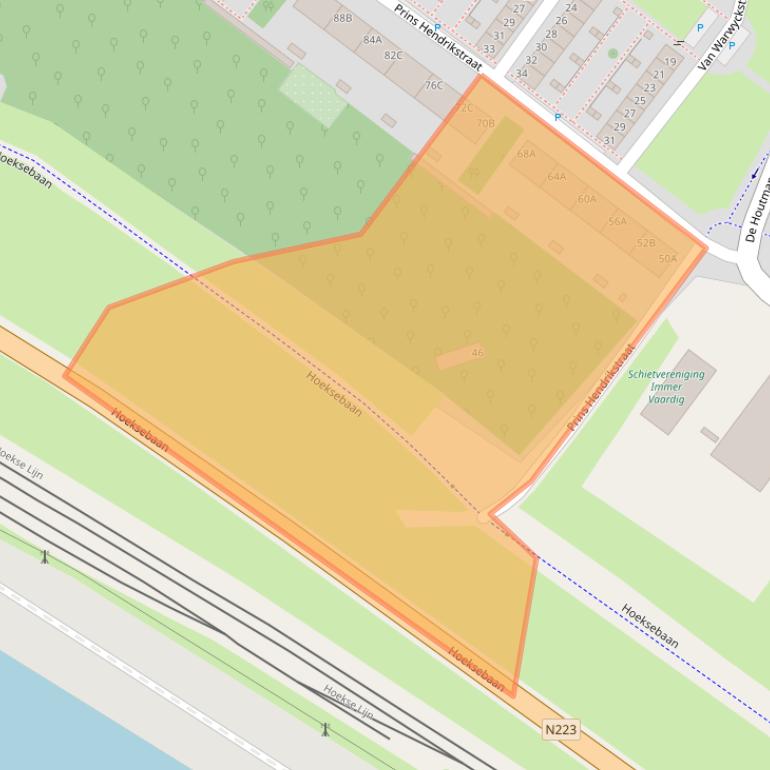 Kaart van postcodegebied 3151AL.