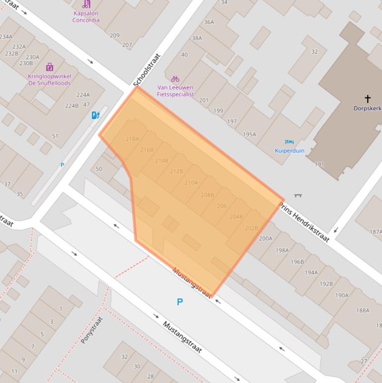 Kaart van postcodegebied 3151AV.