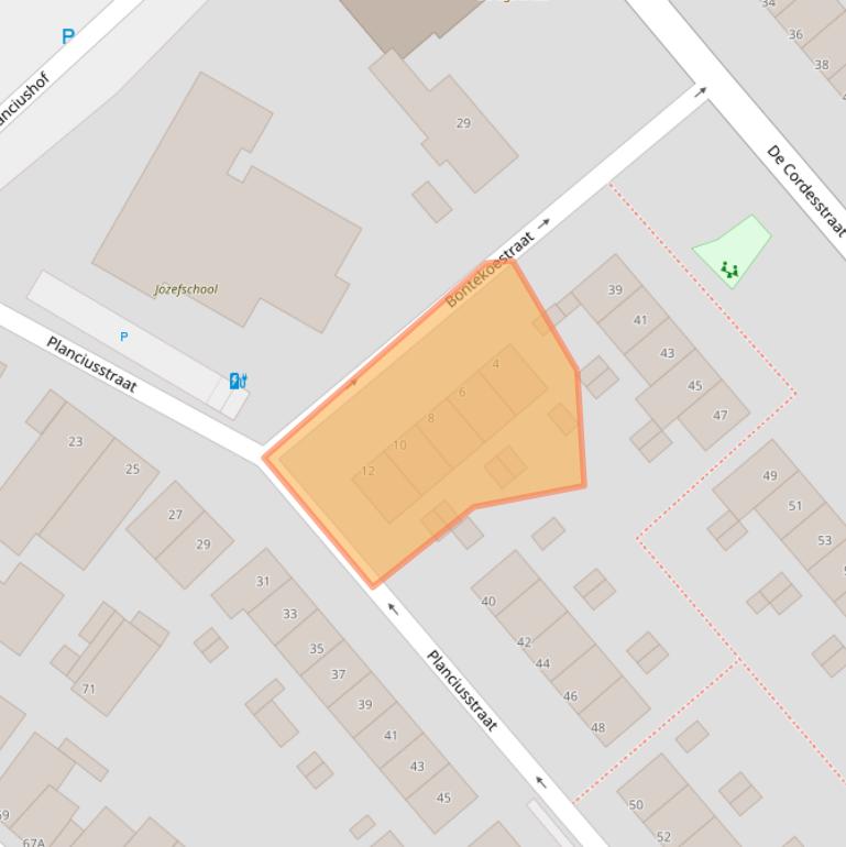 Kaart van postcodegebied 3151BA.