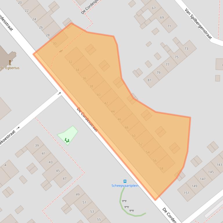 Kaart van postcodegebied 3151BM.