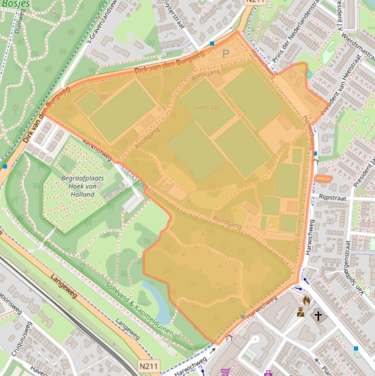 Kaart van postcodegebied 3151BP.