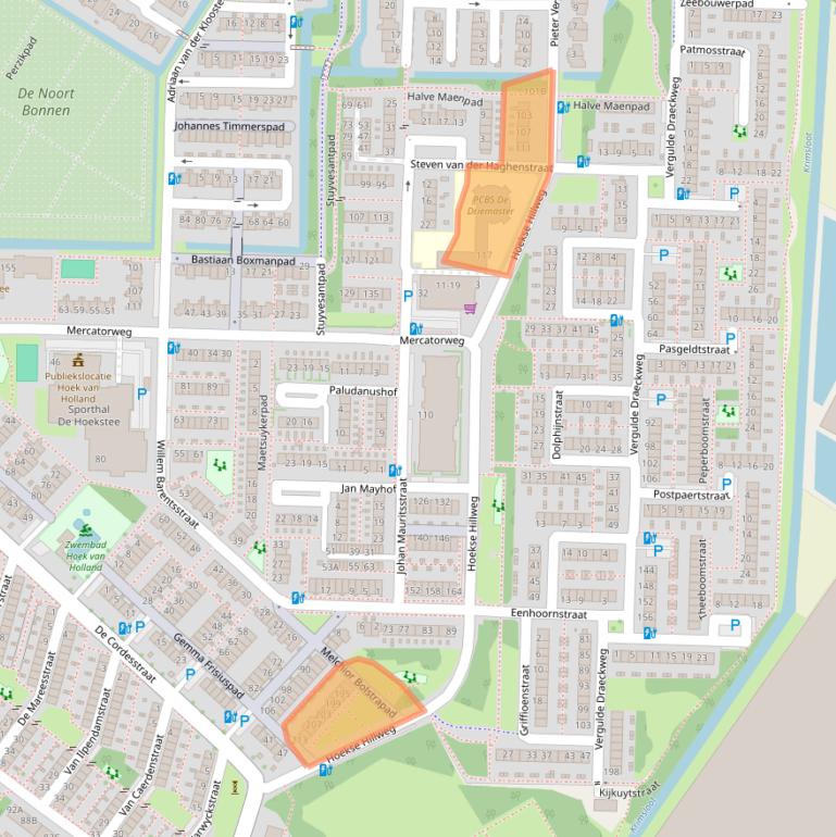 Kaart van postcodegebied 3151CB.