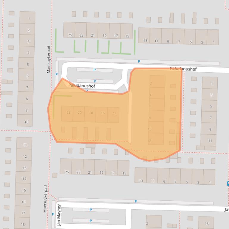 Kaart van postcodegebied 3151CM.