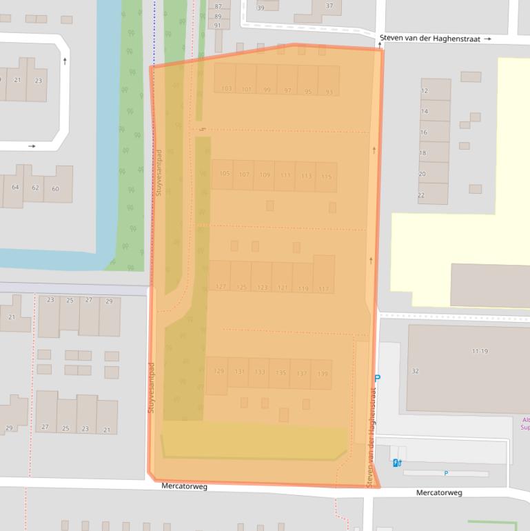 Kaart van postcodegebied 3151CP.
