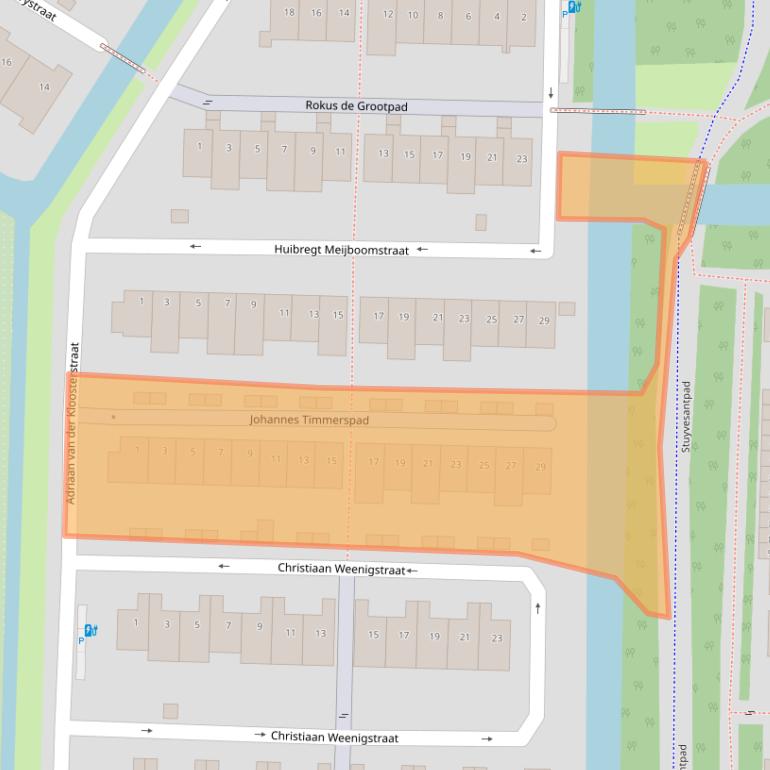 Kaart van postcodegebied 3151CX.