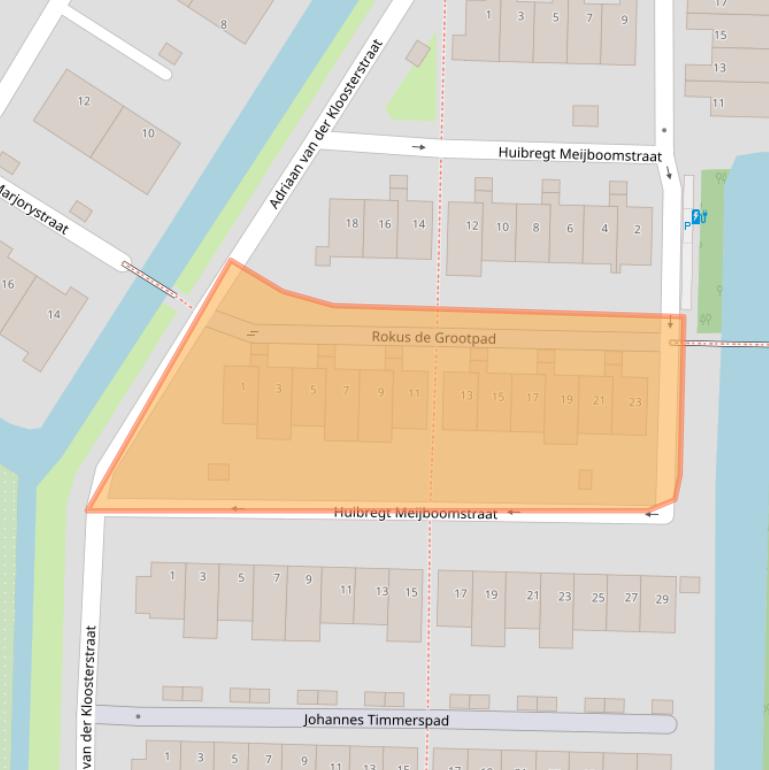 Kaart van postcodegebied 3151CZ.