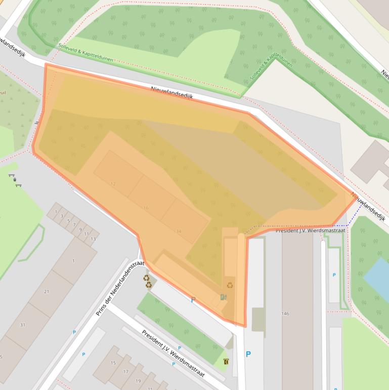 Kaart van postcodegebied 3151EC.