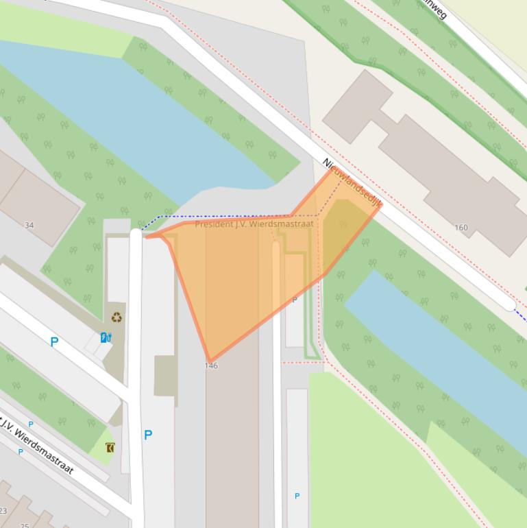 Kaart van postcodegebied 3151EG.