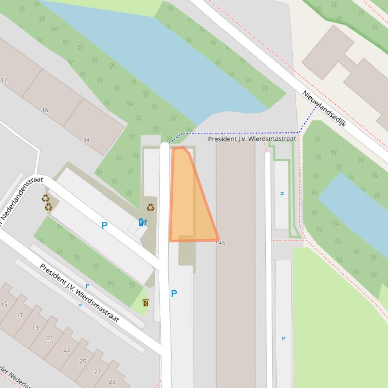 Kaart van postcodegebied 3151EH.