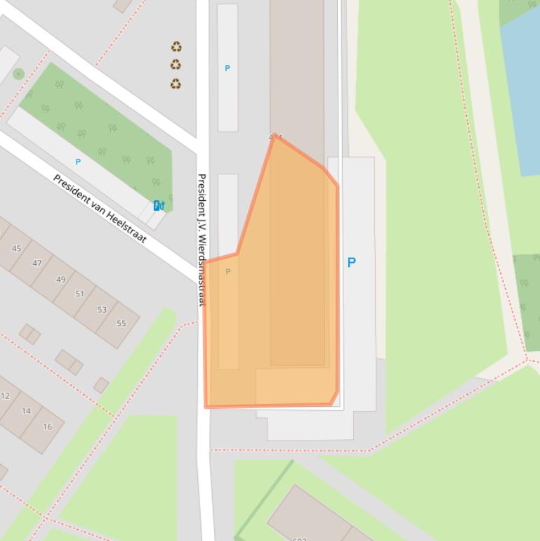 Kaart van postcodegebied 3151EN.