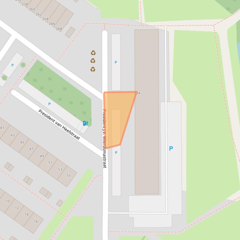 Kaart van postcodegebied 3151EP.