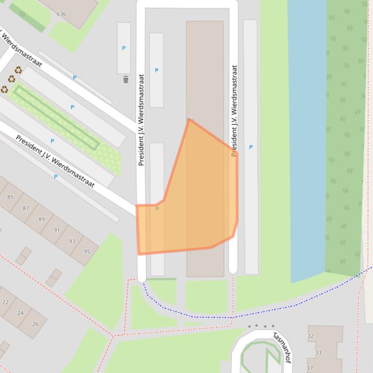 Kaart van postcodegebied 3151ES.