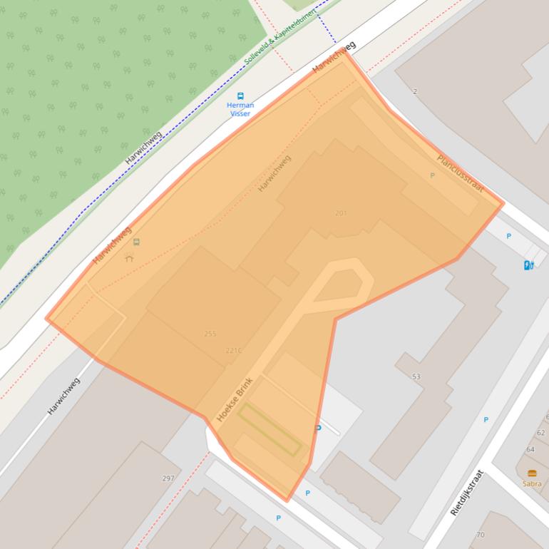 Kaart van postcodegebied 3151GB.