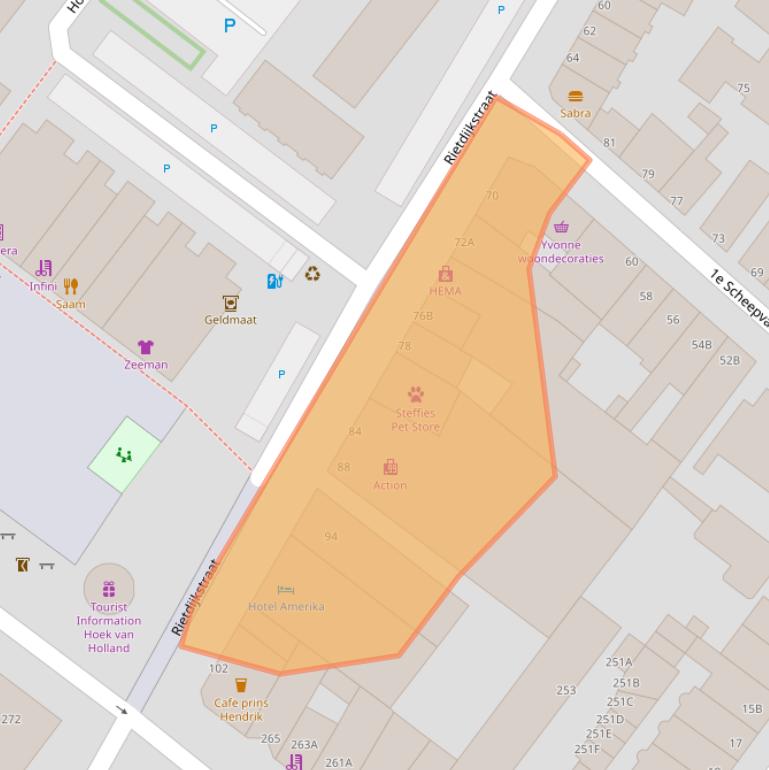 Kaart van postcodegebied 3151GK.