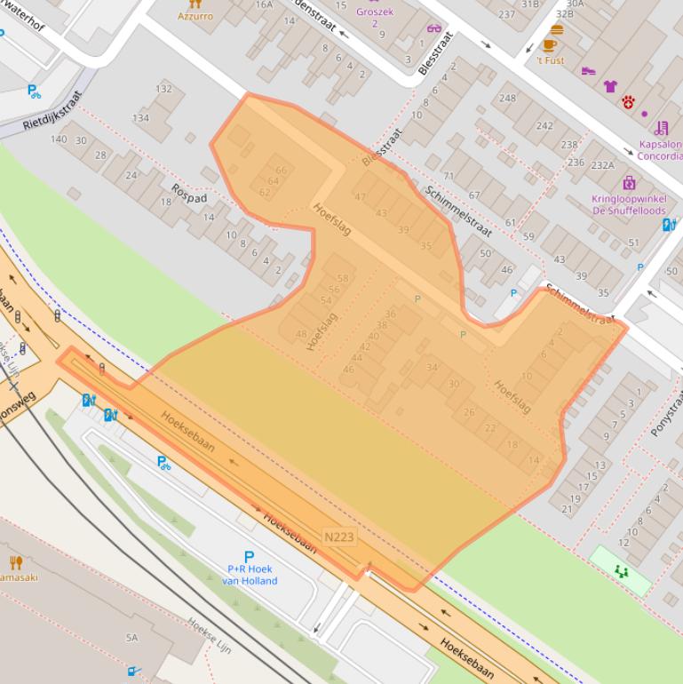 Kaart van postcodegebied 3151GM.