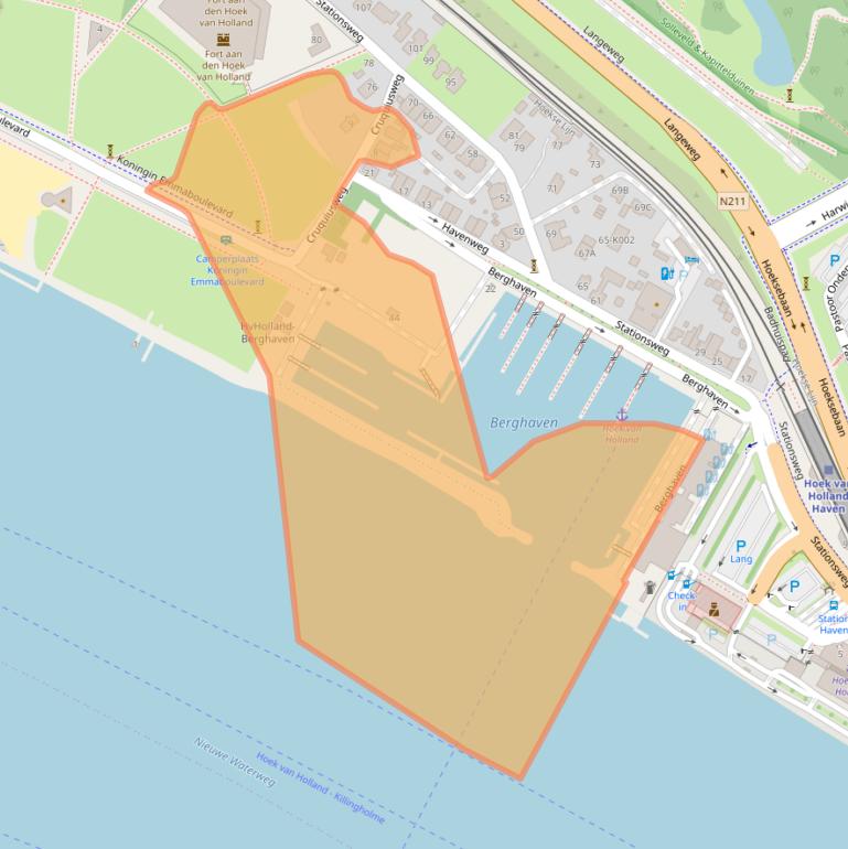 Kaart van postcodegebied 3151HC.