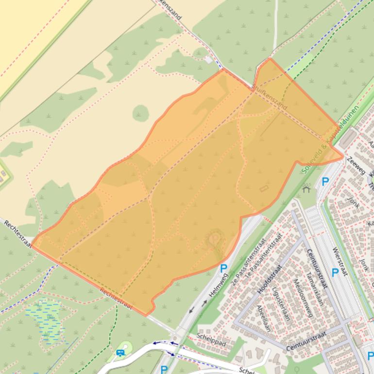 Kaart van postcodegebied 3151HE.