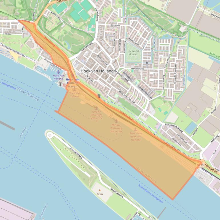 Kaart van postcodegebied 3151HR.