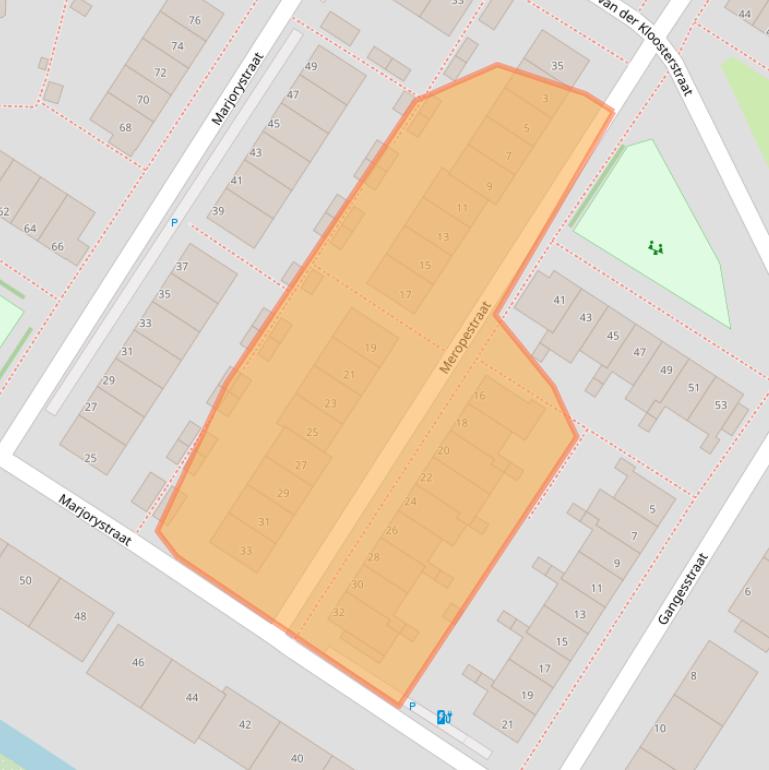 Kaart van postcodegebied 3151JL.